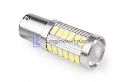 Лампа большой цоколь 33 SMD (с линзой)  24 V(18176)