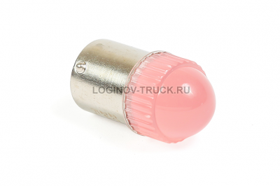 Лампа большой цоколь МИГАЛКА Красная1156-3D FLASH ЛИНЗА 24 V(22729)