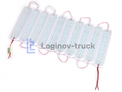 Лента модульная 2835-24SMD 6W 24V Белый (10 шт) (24545)