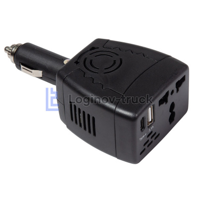 Разветвитель прикуривателя 2 USB 3 разъема 12-24V выходной ток 5V/800MA 70CM(29588)