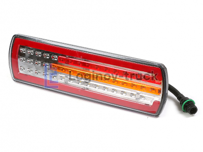 Фонарь задний Кама 5490 LED с проводом AMP разъемом правый (25058)