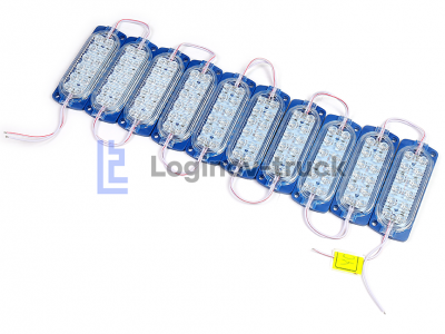 Лента модульная 2835-12SMD 2.4W 480LM 24V Синий (10 шт) (24552)