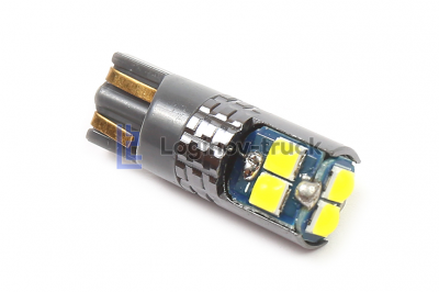 Лампа безцокольная 6SMD 12-24V на плате с радиатором (белый) CANBUS (23568)