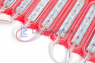Лента модульная 2835-6SMD 1.8W 360LM 24V Красный (20 шт) (24549)
