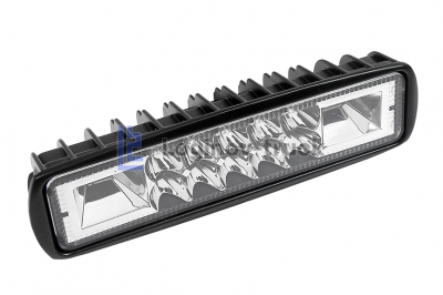 Фара светодиодная 12/27V 48W-F (White SPOT, габарит, +стробоскоп желтый)150mm*39mm*40mm (20291)