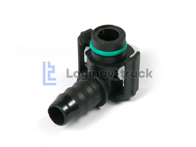 Штуцер угловой KZ-Евро-4 топливной трубки D15 (S001165) (26697)