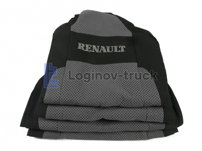 Чехол-сиденья RENAULT T водит. съемный подголов.  (2 ремня) (25695)