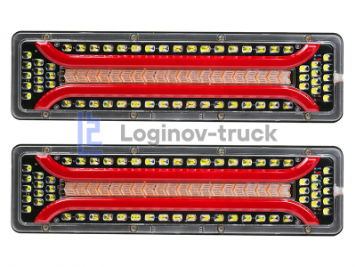 Фонарь  LED Универсальный 12V-24V 46CM-F (компл. 2шт.)(25217)