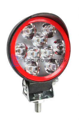 Фара светодиодная 12/80V 27W/9W 9SMD CREE диоды  3 режима диаметр 70 mm(23276)