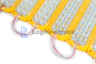 Лента модульная 2835-24SMD 6W 24V Желтый (10 шт) (24546)