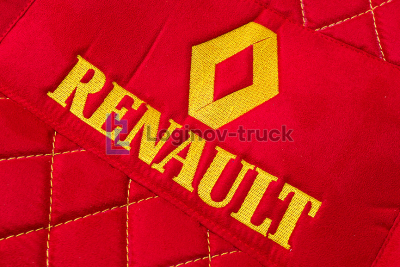 Чехол-сиденья стеганый (Alicante) RENAULT MAGNUM 2002 (2 ремня) 2 выс.сид(18653)