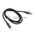 Провод зарядный USB Type-C нейлоновая оплетка 1м с поворотом 180