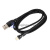 Провод зарядный USB Lightning нейлоновая оплетка 1м с поворотом 180