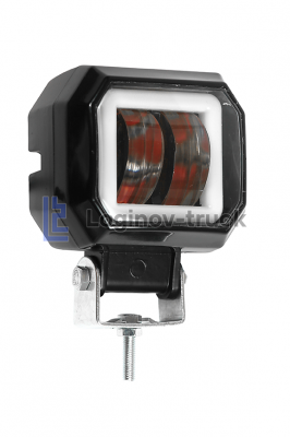 Фара светодиодная 12/27V 20W (3 режима:High/Low, габарит White) 70mm*80mm*50mm (20290)