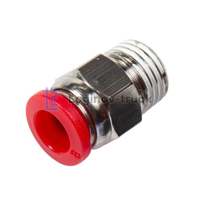 Фитинг цанговый прямой 1/4 x  8mm наруж. р.(29491)