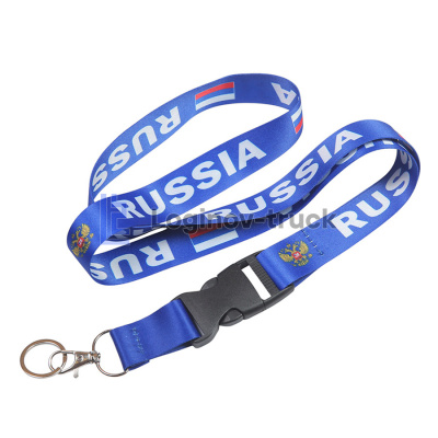 Шнурок ЭКО на шею с карабином для ключей(28529)