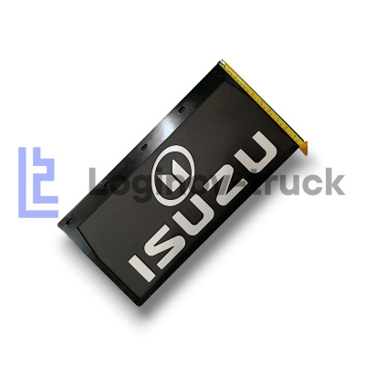 Брызговик 490мм*250мм ISUZU (белая надпись) (27821)