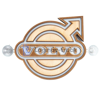 Табличка светящаяся Логотип VOLVO 24V 2шт. (29204)