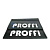 Брызговик универсальный 405*225мм. PROFFI (белая надпись) (27655)