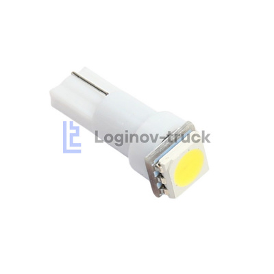Лампа безцокольная малая 24 V 1,2 (50*50) SMD Белая(13066)