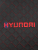 Накидка на сиденья HYUNDAI Жаккард/Ромб/Чёрный/Красная строчка (2шт.) (25782)