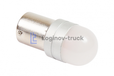 Лампа большой цоколь МИГАЛКА Красная1156-3D FLASH ЛИНЗА 12-24 V (24131)