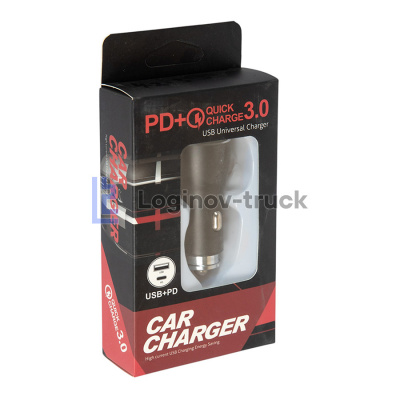 Разветвитель прикур. USB 66W Type-C PD30W (27729)