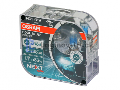 Лампа 12V H7 55W PX26d +100% 5000K (2шт.) Cool Blue Intense NextGen OSRAM(25590)