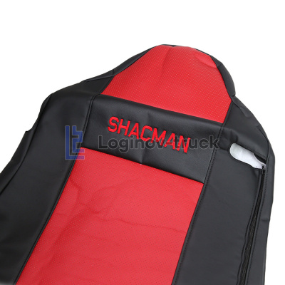 Чехол-сиденья ЭКО КОЖА  SHACMAN Х6000 Красный (27774)