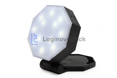 Фонарь универсальный  (12SMD-LED, аккумулятор 1200, магнит, крючок для подвешивания, зарядка USB, 3