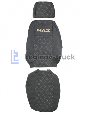 Чехол-сиденья стеганый (Alicante) EURO МАZ (Простор) с 2021г. 2 низ.сид.(25690)