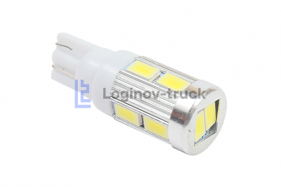Лампа безцокольная 10 SMD алюмин. радиатор 24V(23010)